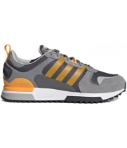 Кроссовки Adidas ZX 700 серые с оранжевым